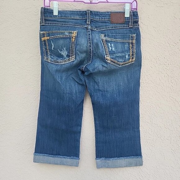 BKE Denim Stella Capri Pants Low Rise Women's Blue Jeans Size 26 - Picture 6 of 7